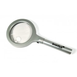 Lupa Levenhuk Zeno 600 z podświetleniem LED, 2,5/5x, 90/21 mm, metalowa